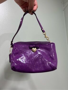 COACH - Purple Heart Wristlet